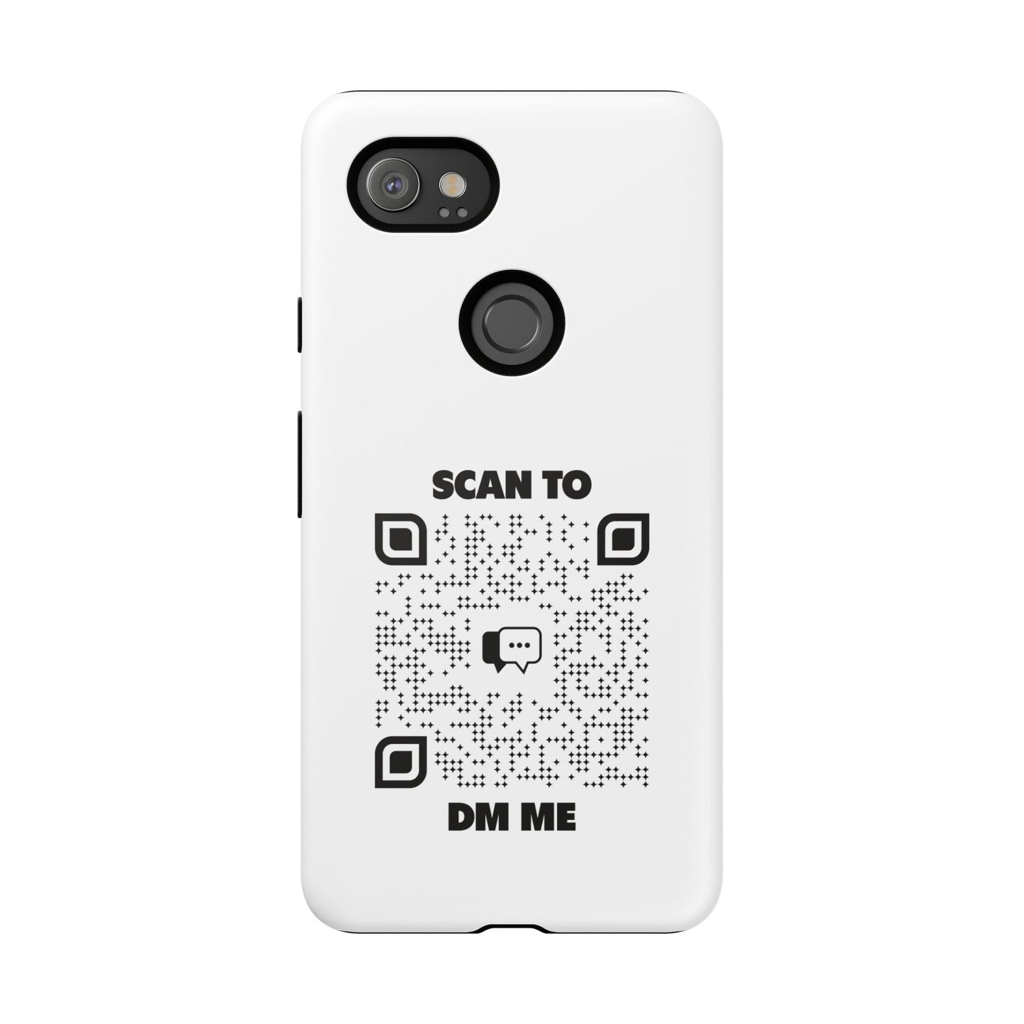 Dating – Tough Case – Black – Scan to DM Me - QR NATION