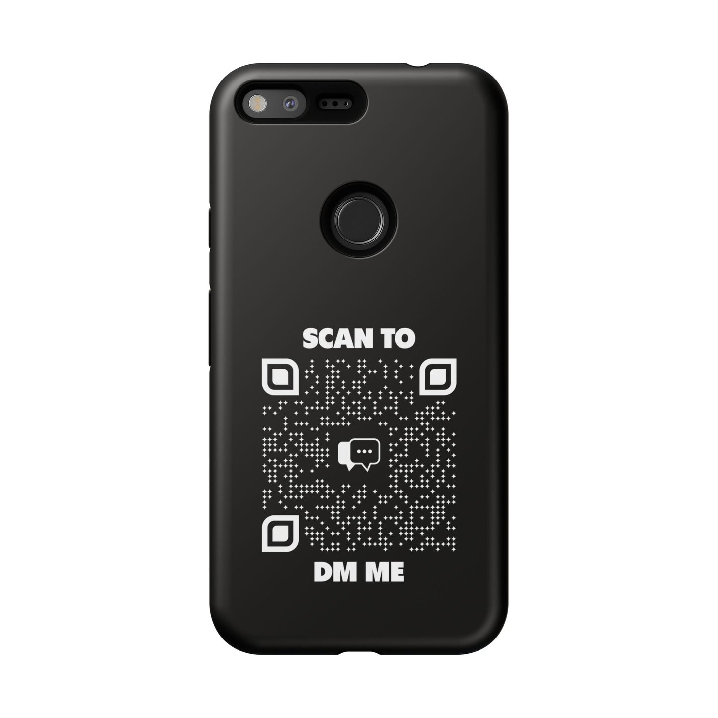 Dating – Tough Case – Black – Scan to DM Me - QR NATION
