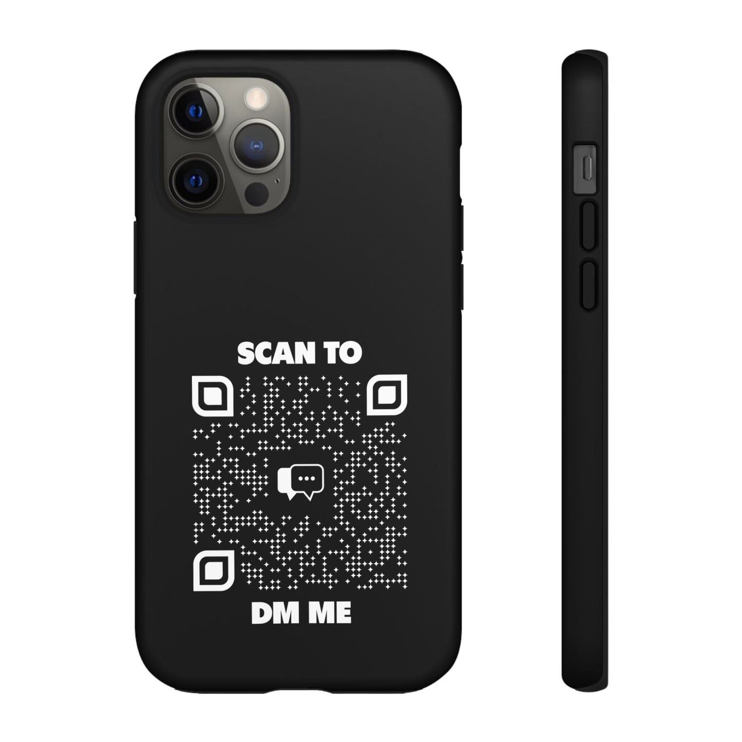 Dating – Tough Case – Black – Scan to DM Me - QR NATION