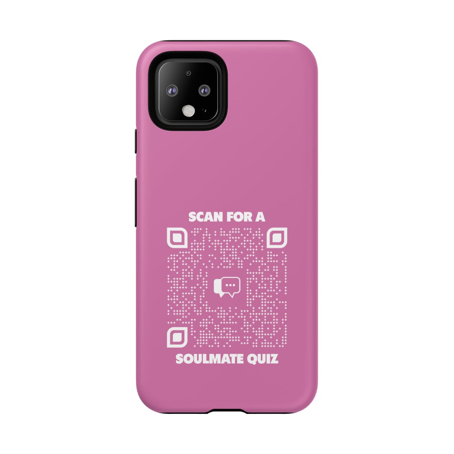 Dating – Tough Case – Pink – Scan for a Soulmate Quiz - QR NATION