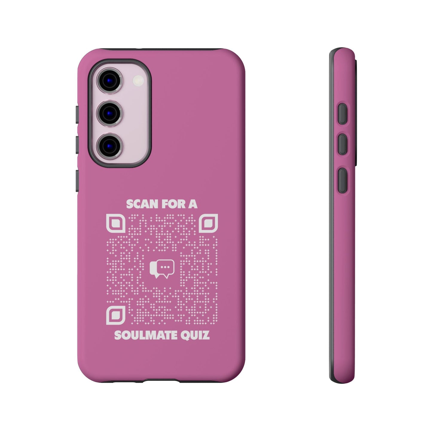 Dating – Tough Case – Pink – Scan for a Soulmate Quiz - QR NATION
