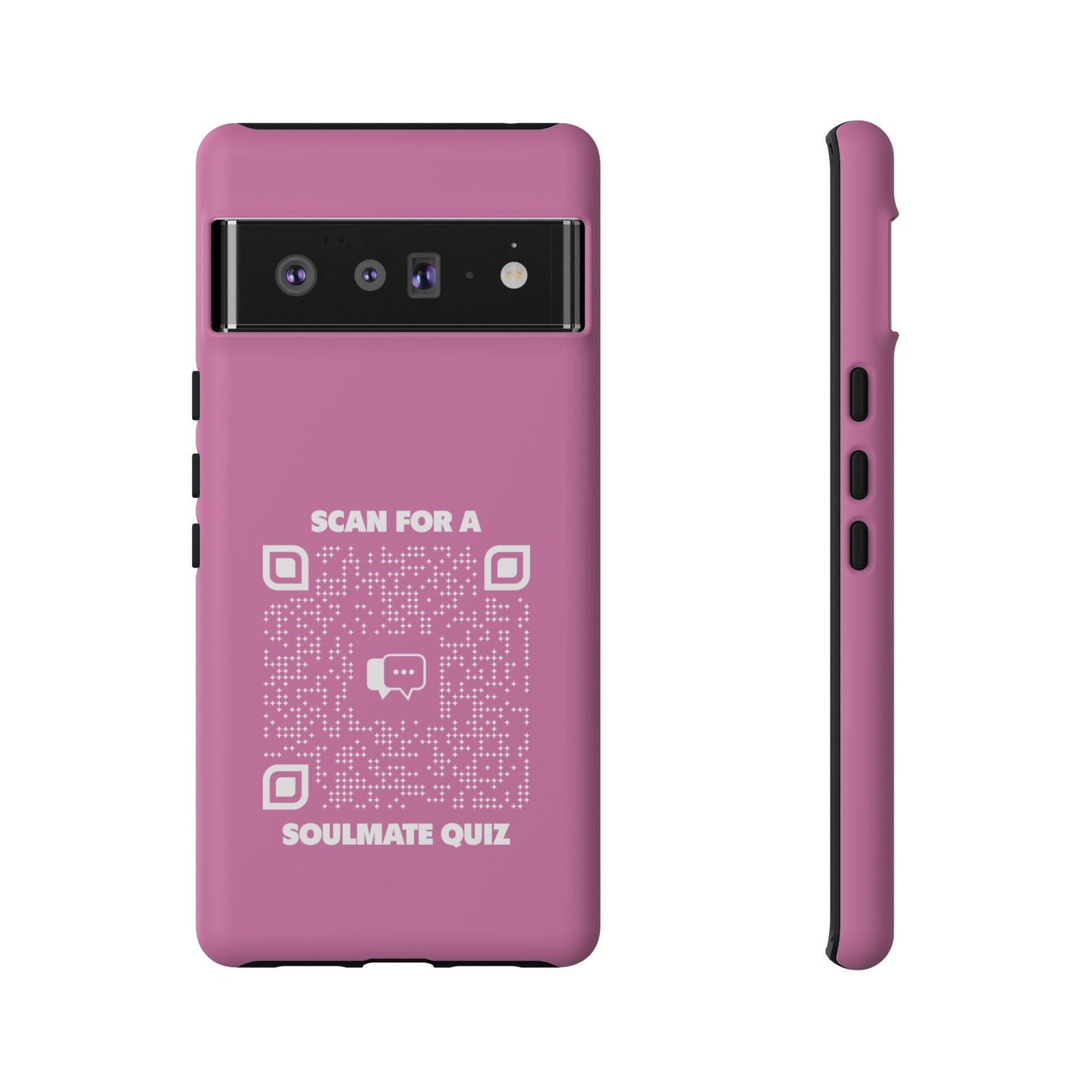 Dating – Tough Case – Pink – Scan for a Soulmate Quiz - QR NATION