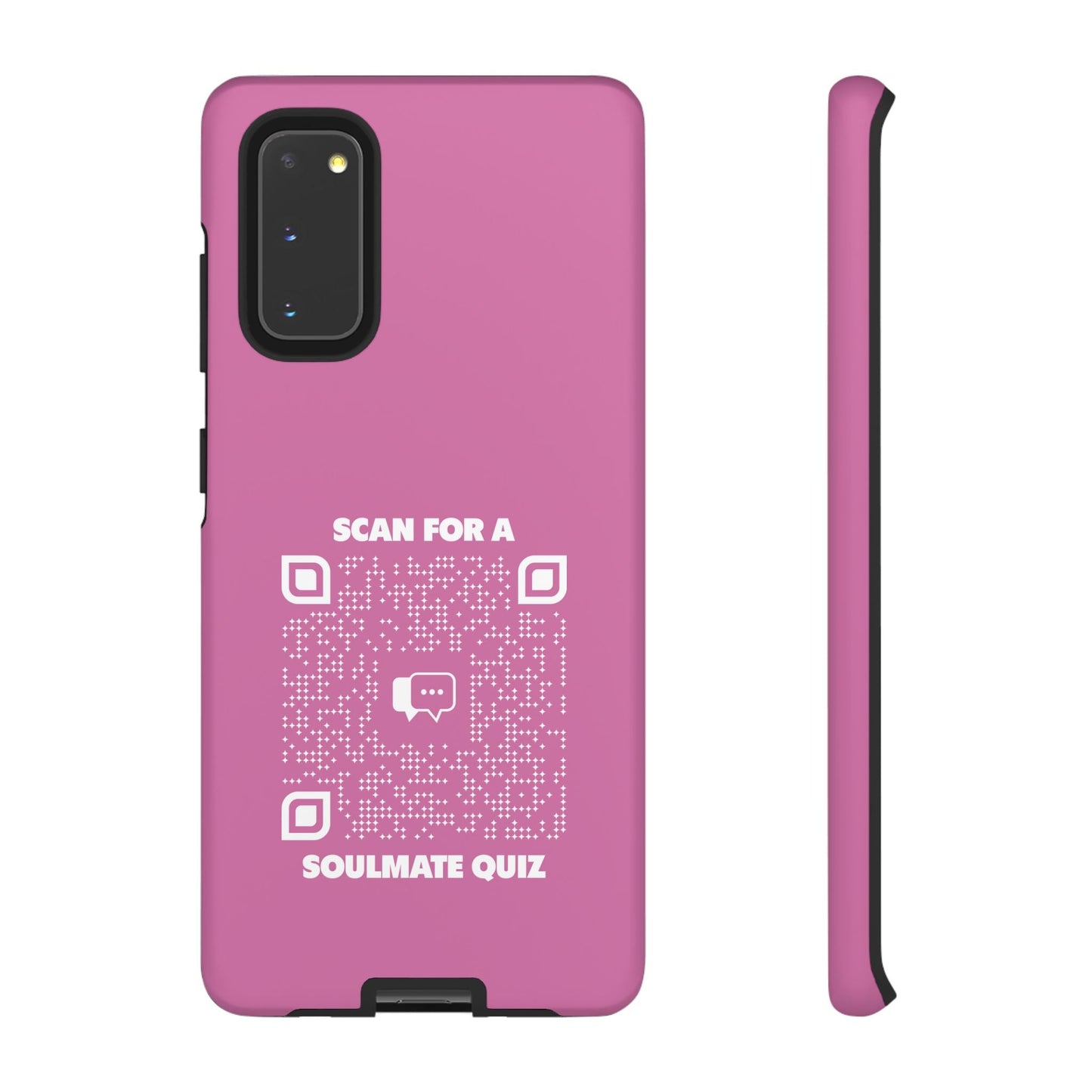 Dating – Tough Case – Pink – Scan for a Soulmate Quiz - QR NATION