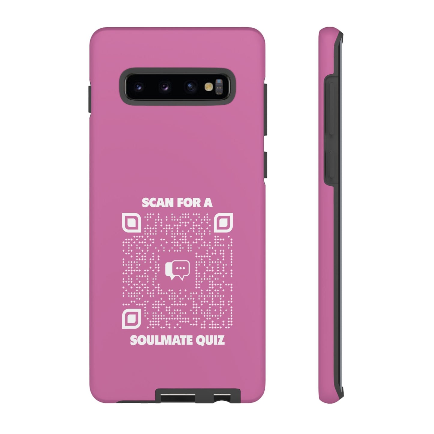 Dating – Tough Case – Pink – Scan for a Soulmate Quiz - QR NATION