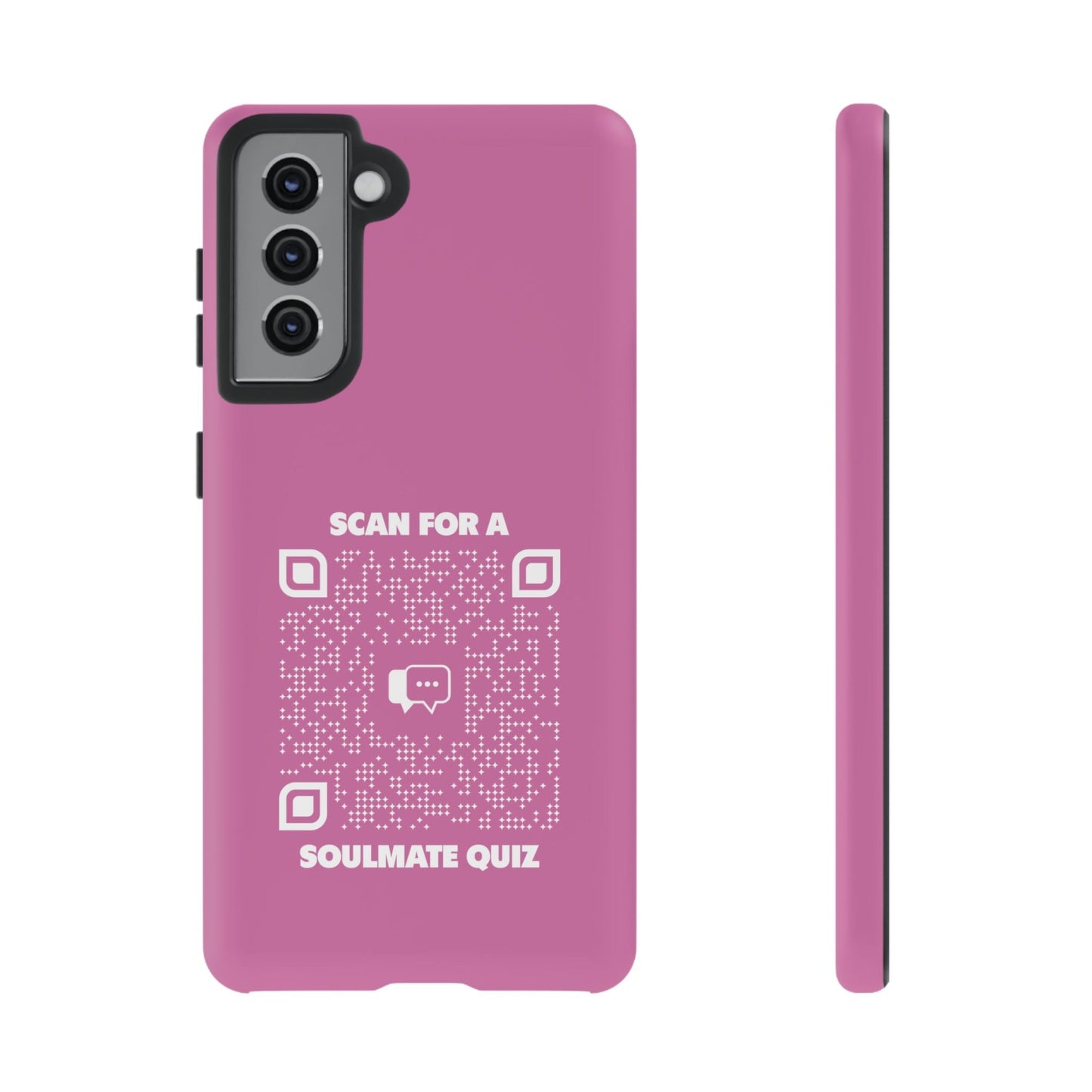 Dating – Tough Case – Pink – Scan for a Soulmate Quiz - QR NATION