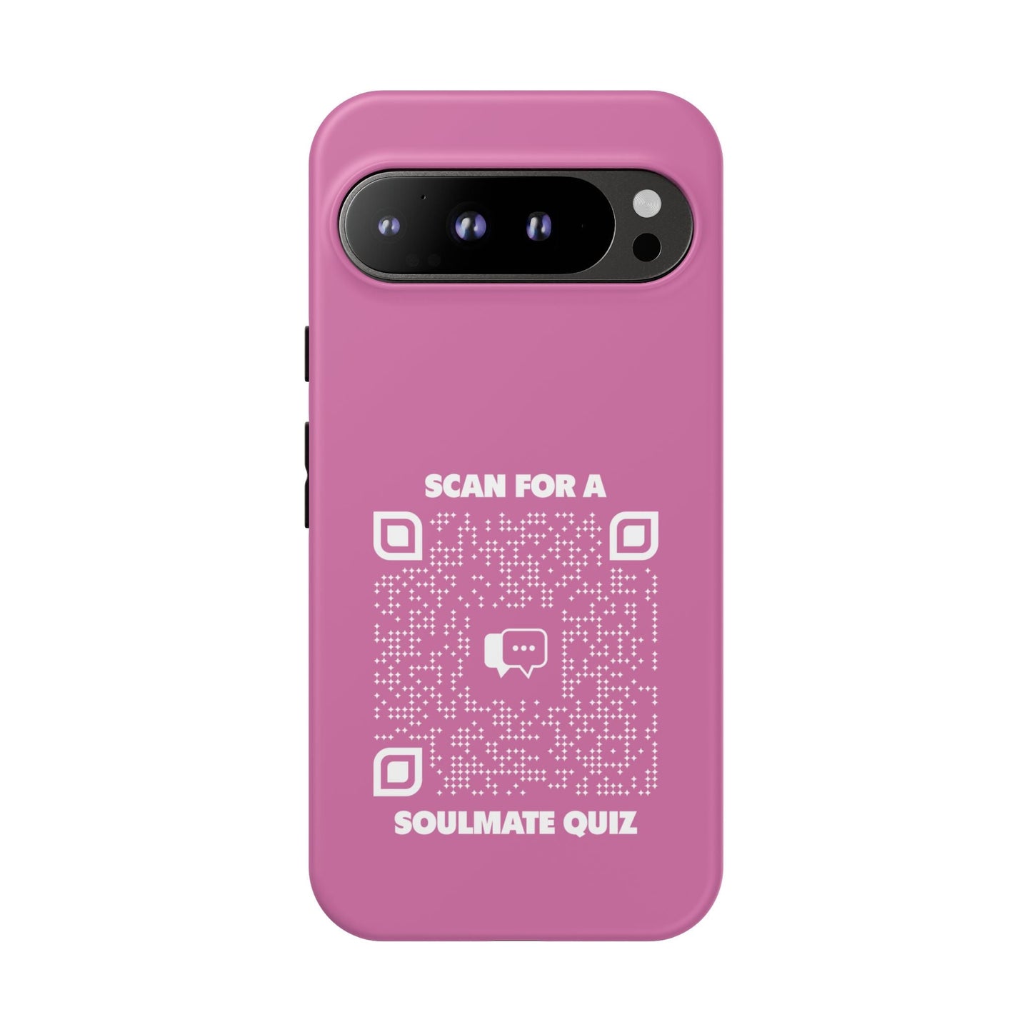 Dating – Tough Case – Pink – Scan for a Soulmate Quiz - QR NATION