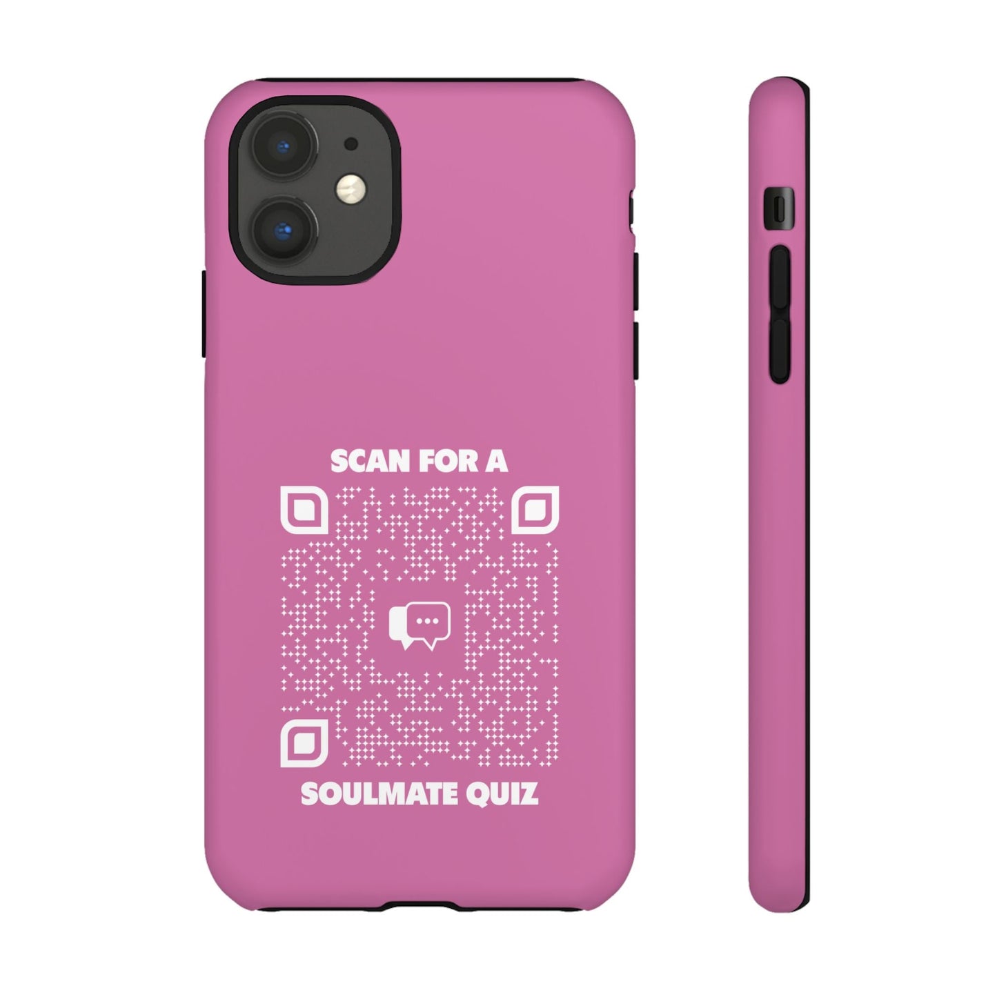 Dating – Tough Case – Pink – Scan for a Soulmate Quiz - QR NATION