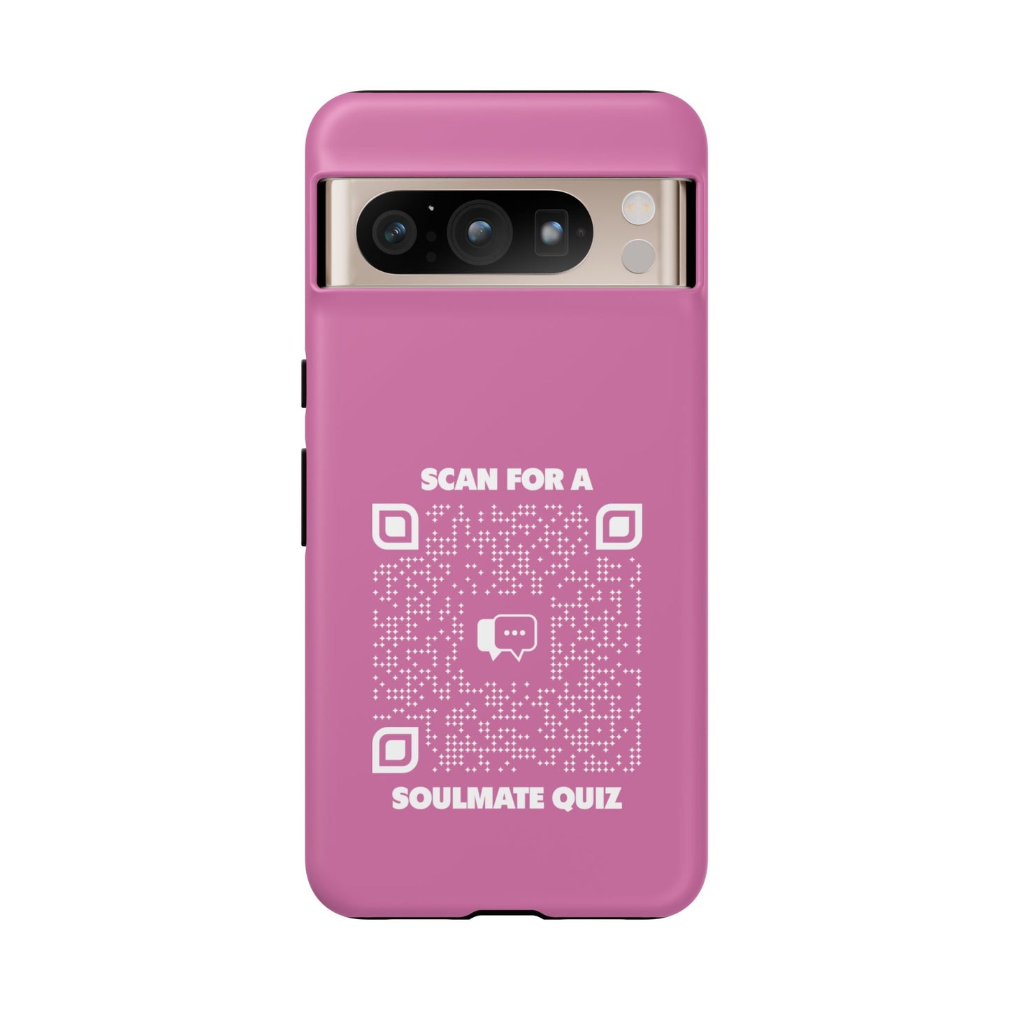 Dating – Tough Case – Pink – Scan for a Soulmate Quiz - QR NATION