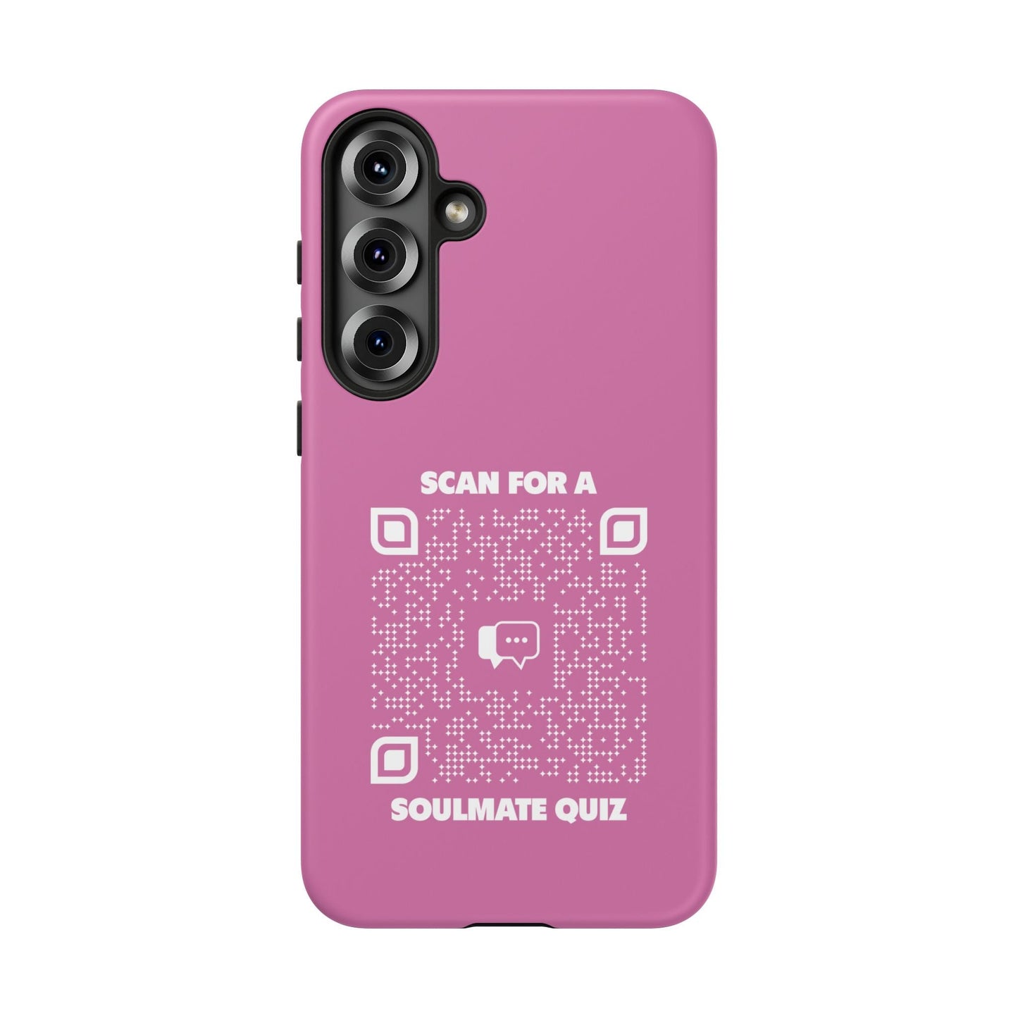 Dating – Tough Case – Pink – Scan for a Soulmate Quiz - QR NATION