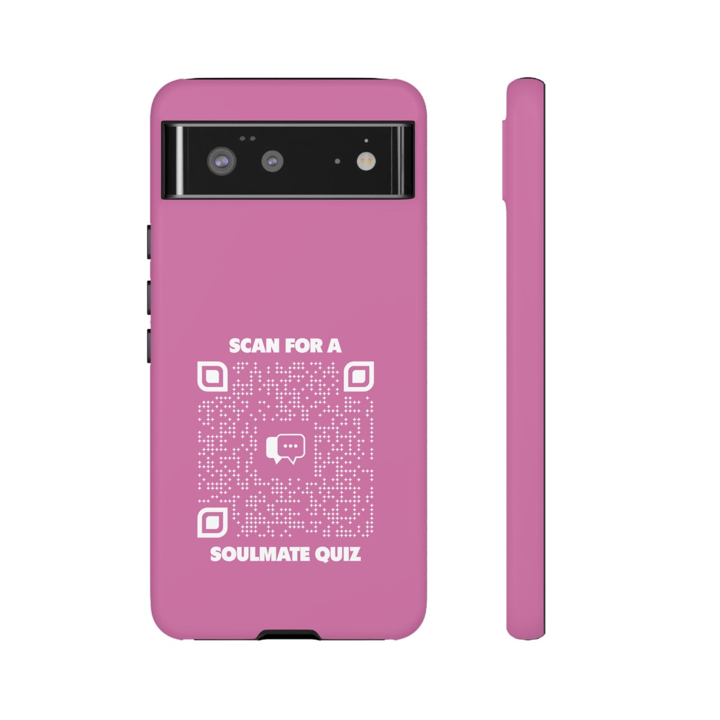 Dating – Tough Case – Pink – Scan for a Soulmate Quiz - QR NATION