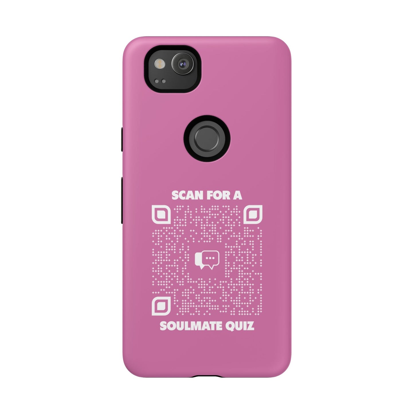 Dating – Tough Case – Pink – Scan for a Soulmate Quiz - QR NATION