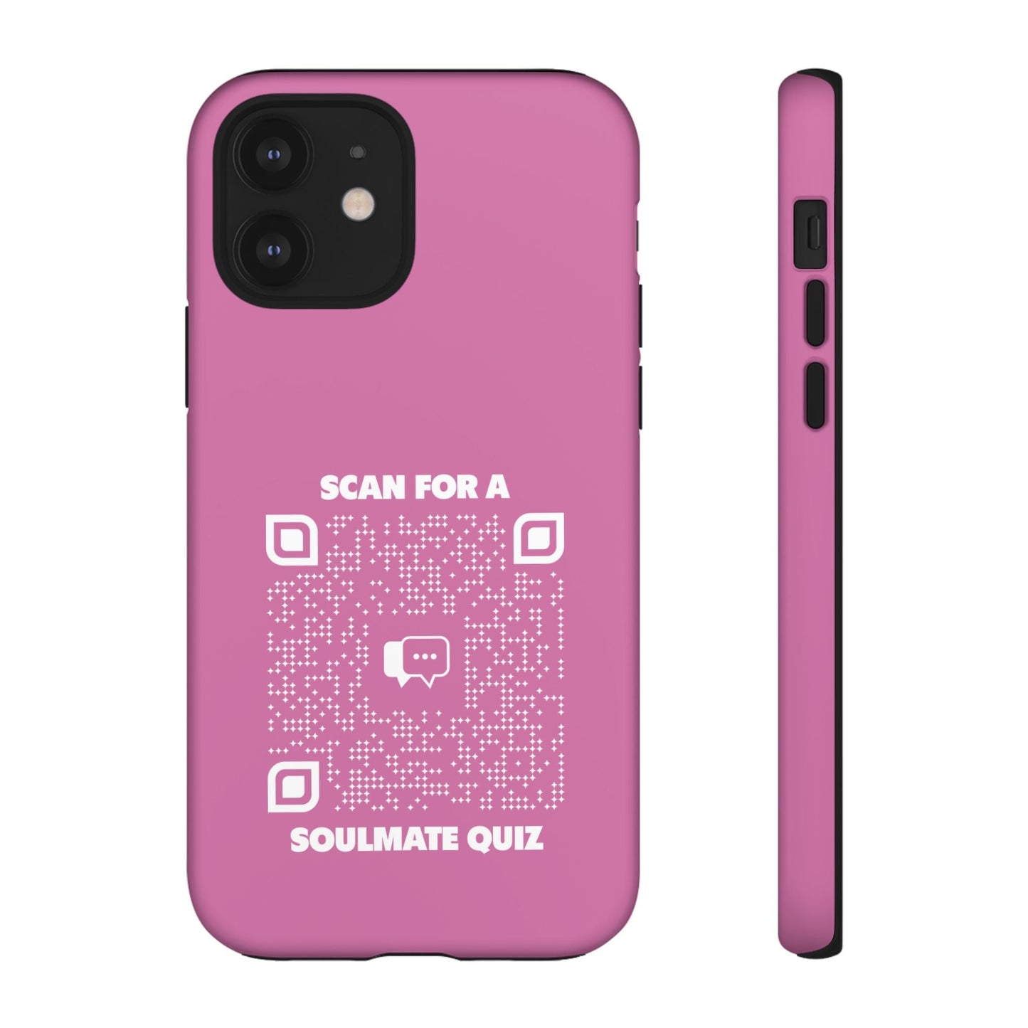 Dating – Tough Case – Pink – Scan for a Soulmate Quiz - QR NATION