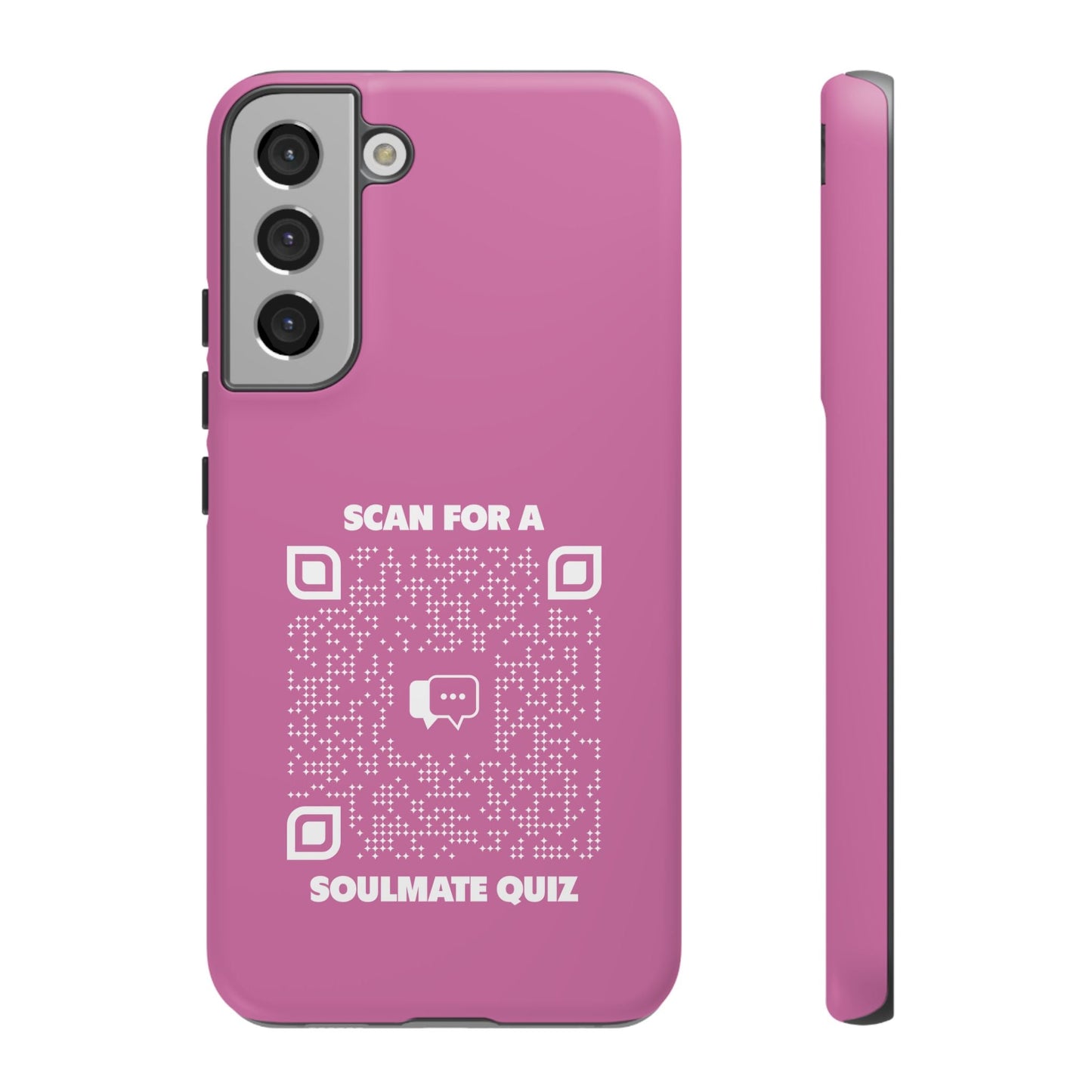 Dating – Tough Case – Pink – Scan for a Soulmate Quiz - QR NATION