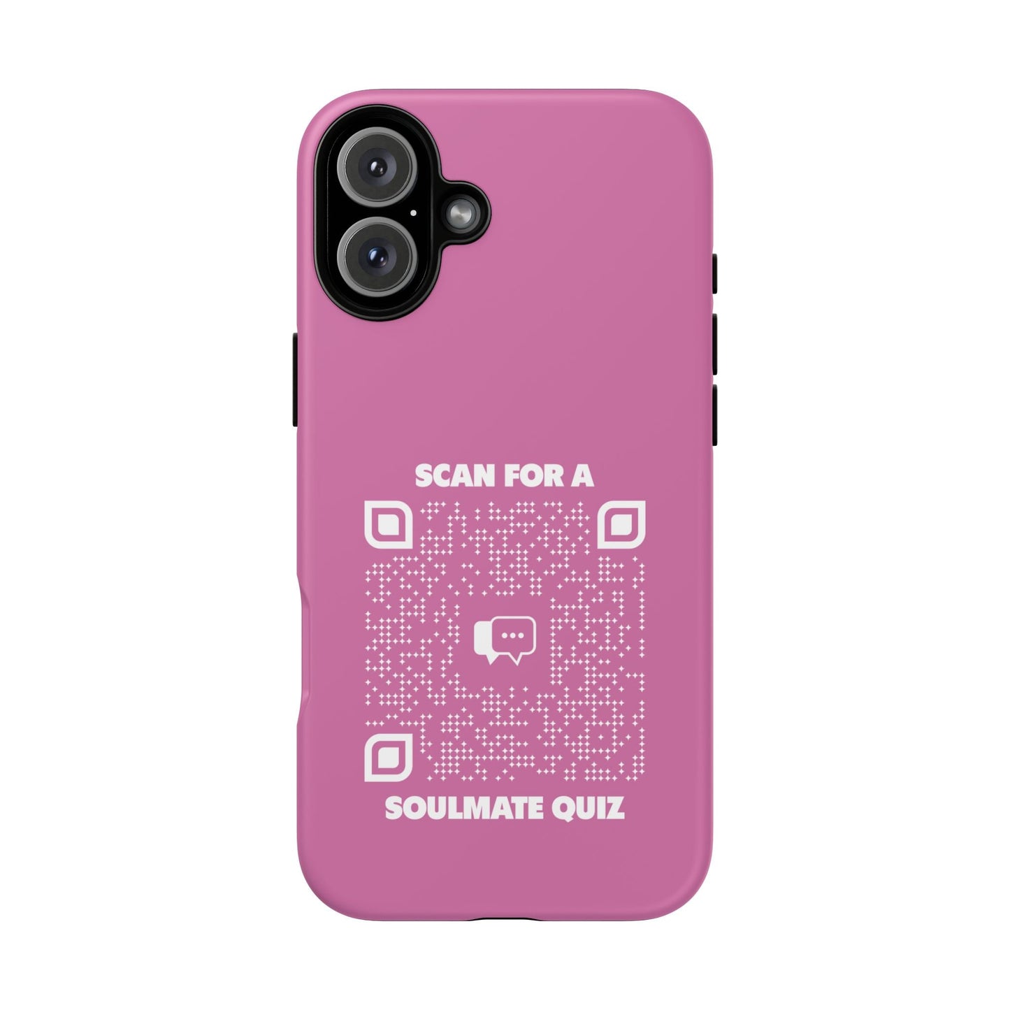 Dating – Tough Case – Pink – Scan for a Soulmate Quiz - QR NATION
