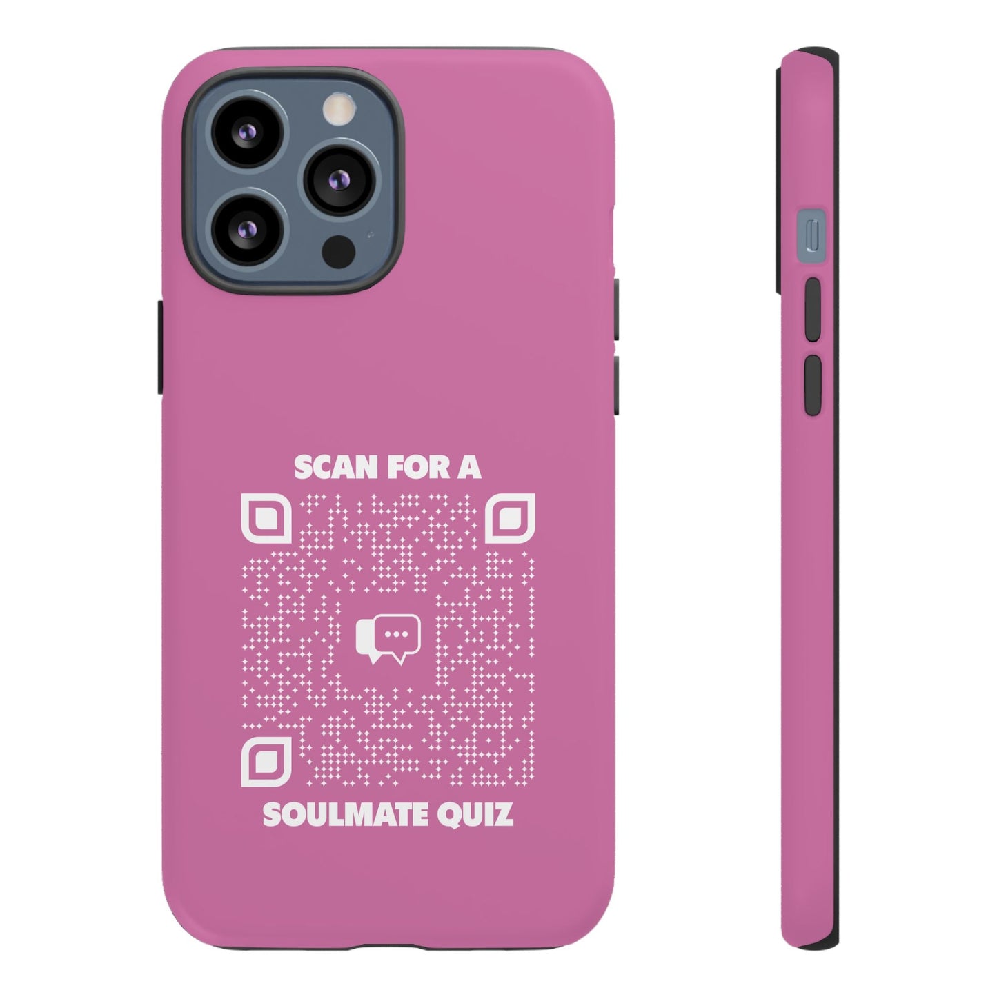Dating – Tough Case – Pink – Scan for a Soulmate Quiz - QR NATION