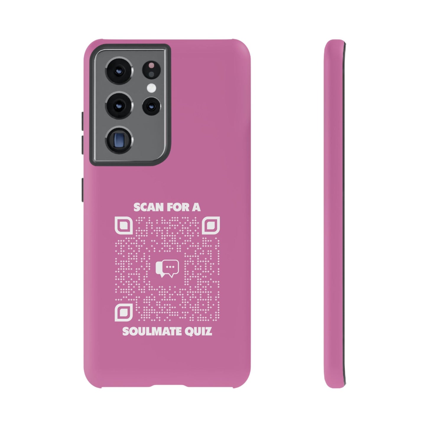 Dating – Tough Case – Pink – Scan for a Soulmate Quiz - QR NATION