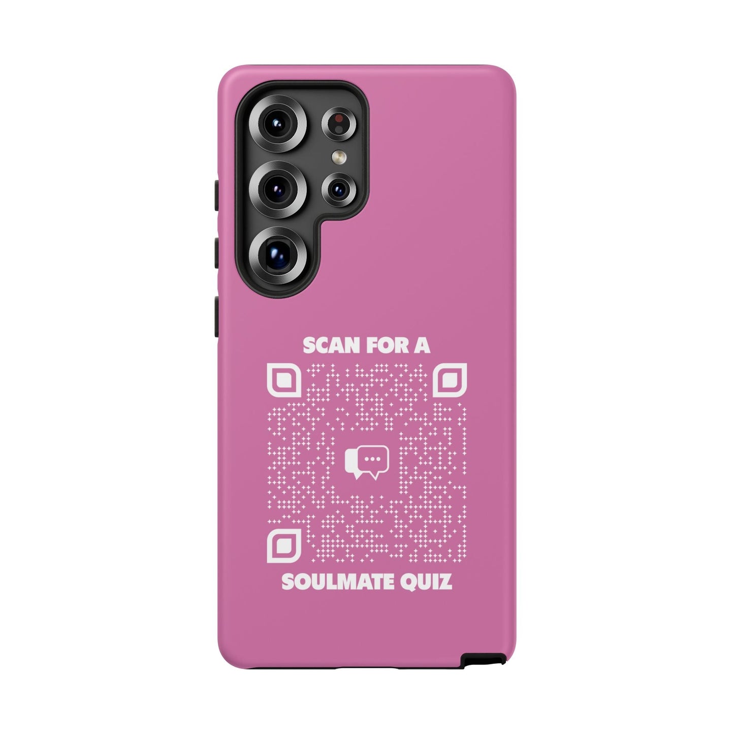 Dating – Tough Case – Pink – Scan for a Soulmate Quiz - QR NATION