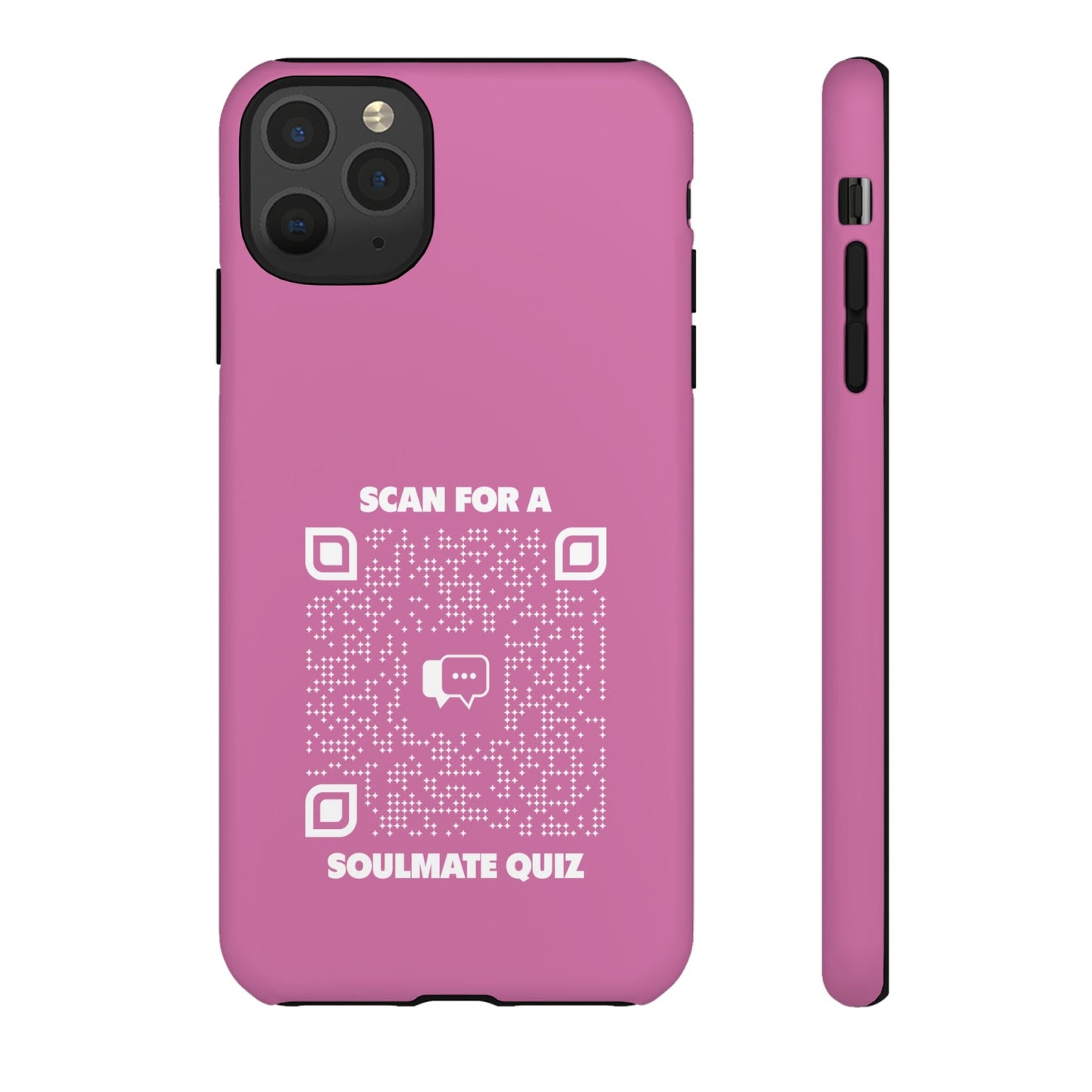 Dating – Tough Case – Pink – Scan for a Soulmate Quiz - QR NATION