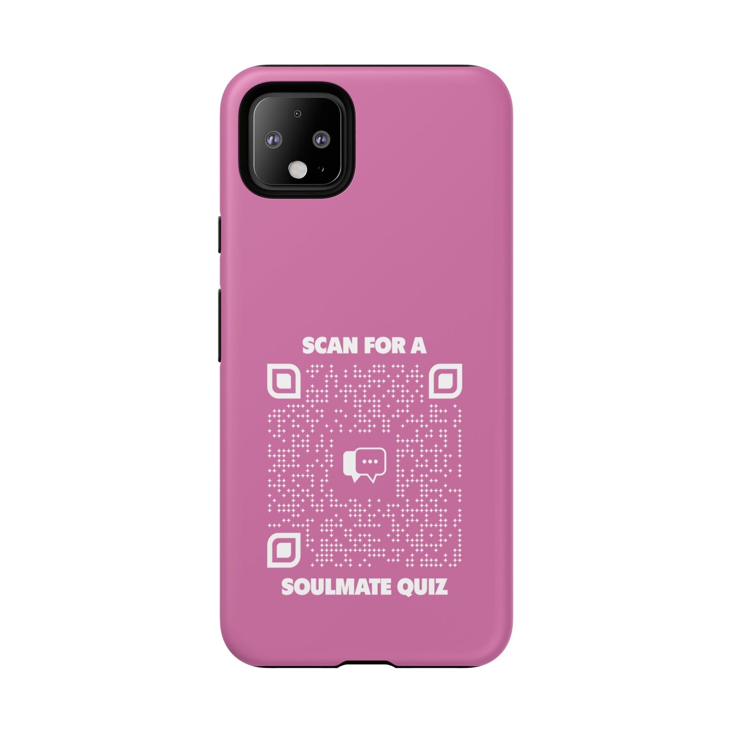 Dating – Tough Case – Pink – Scan for a Soulmate Quiz - QR NATION