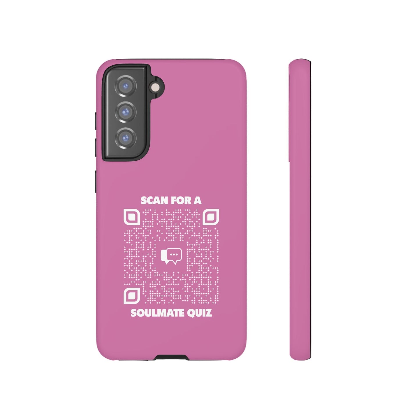 Dating – Tough Case – Pink – Scan for a Soulmate Quiz - QR NATION