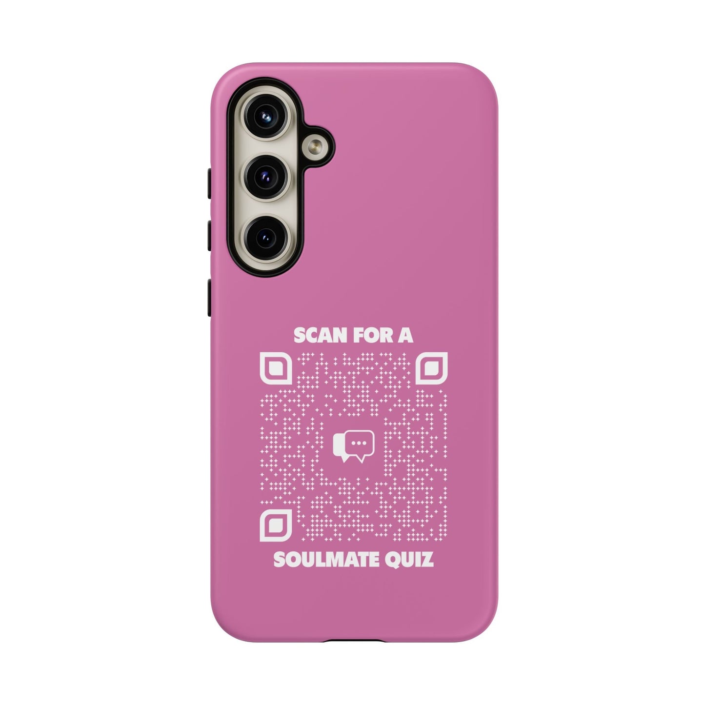 Dating – Tough Case – Pink – Scan for a Soulmate Quiz - QR NATION