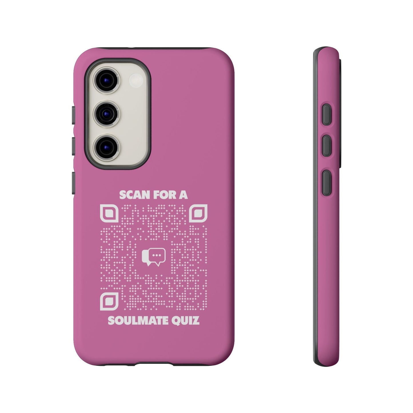 Dating – Tough Case – Pink – Scan for a Soulmate Quiz - QR NATION