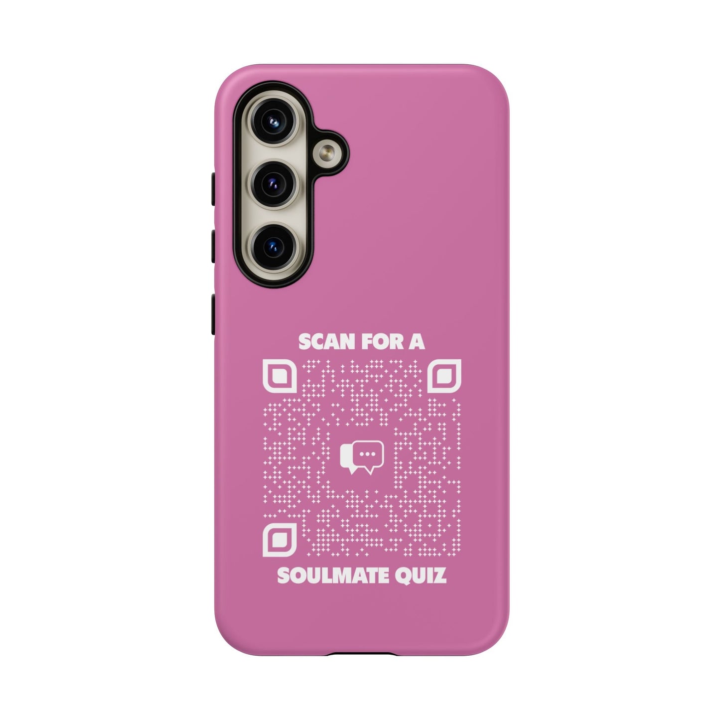 Dating – Tough Case – Pink – Scan for a Soulmate Quiz - QR NATION
