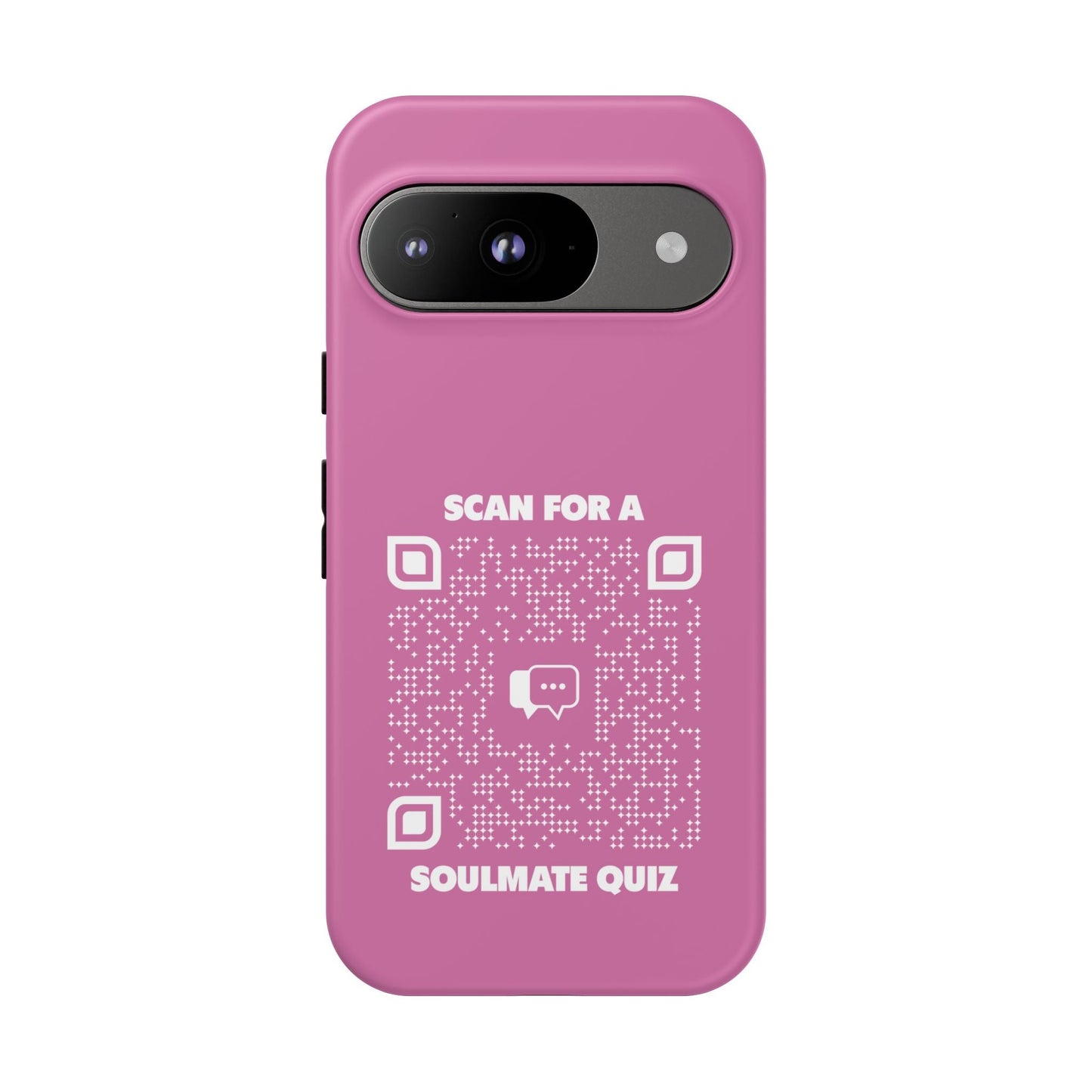 Dating – Tough Case – Pink – Scan for a Soulmate Quiz - QR NATION