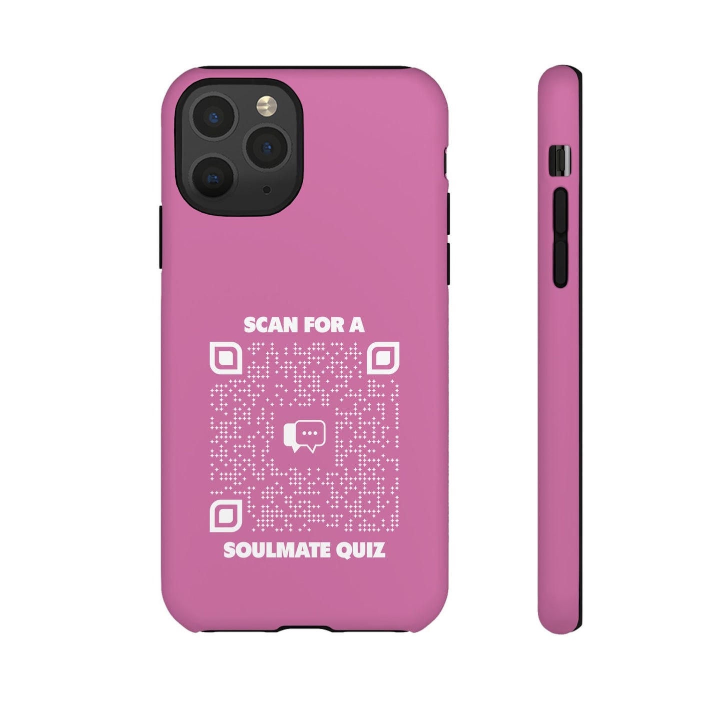 Dating – Tough Case – Pink – Scan for a Soulmate Quiz - QR NATION