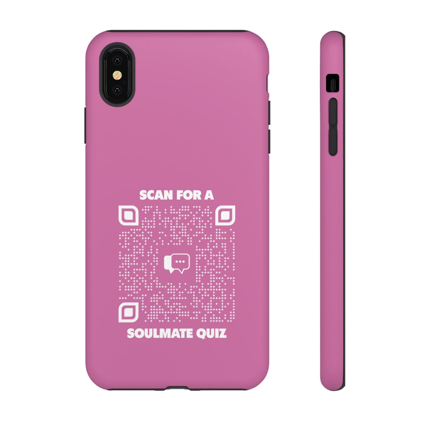 Dating – Tough Case – Pink – Scan for a Soulmate Quiz - QR NATION