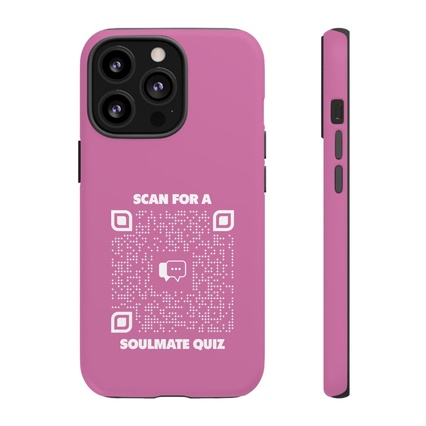 Dating – Tough Case – Pink – Scan for a Soulmate Quiz - QR NATION