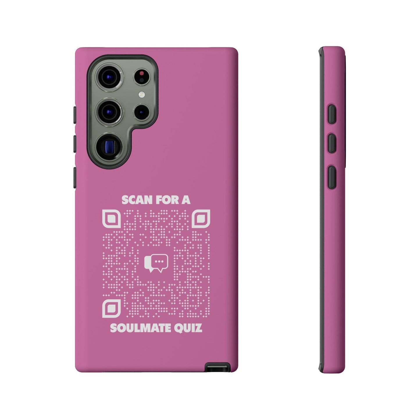 Dating – Tough Case – Pink – Scan for a Soulmate Quiz - QR NATION
