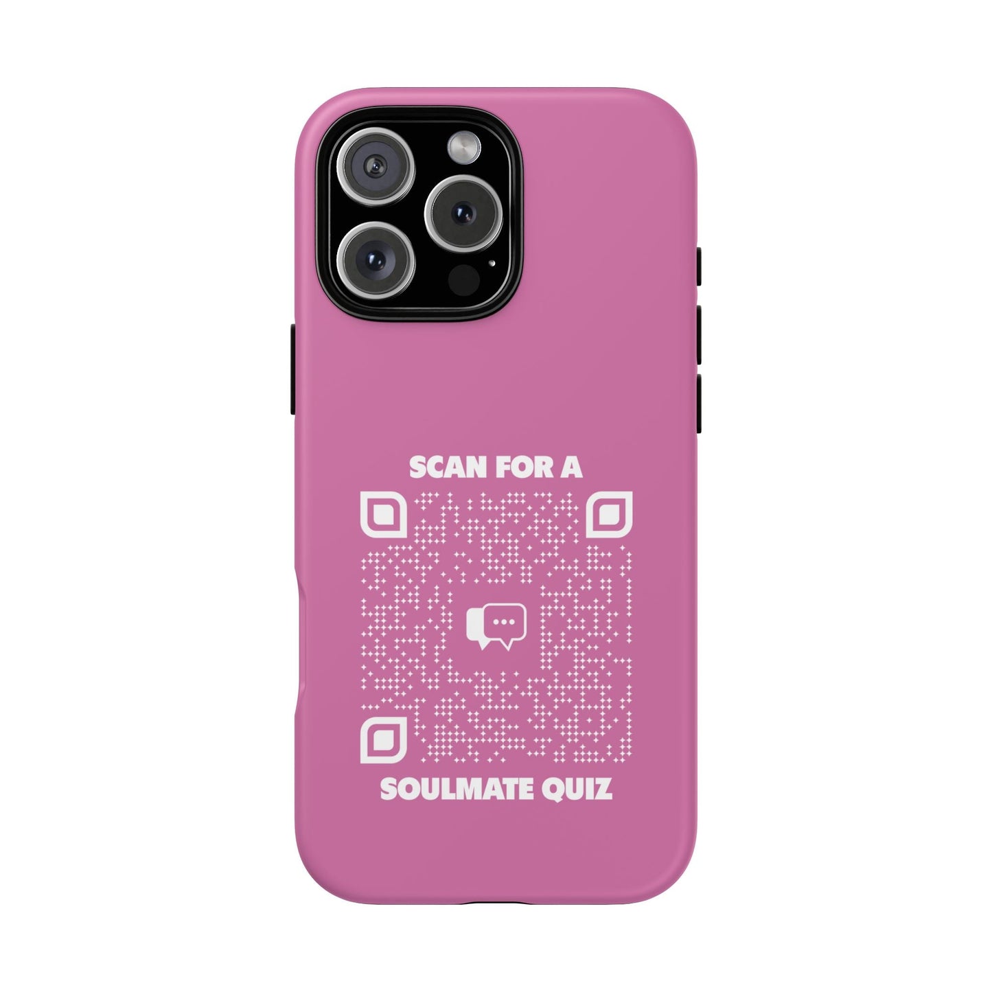 Dating – Tough Case – Pink – Scan for a Soulmate Quiz - QR NATION