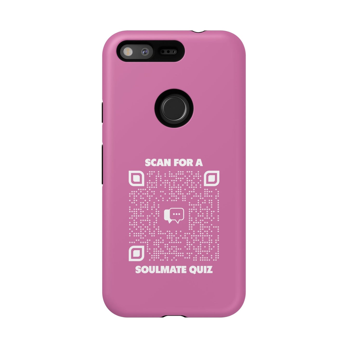 Dating – Tough Case – Pink – Scan for a Soulmate Quiz - QR NATION