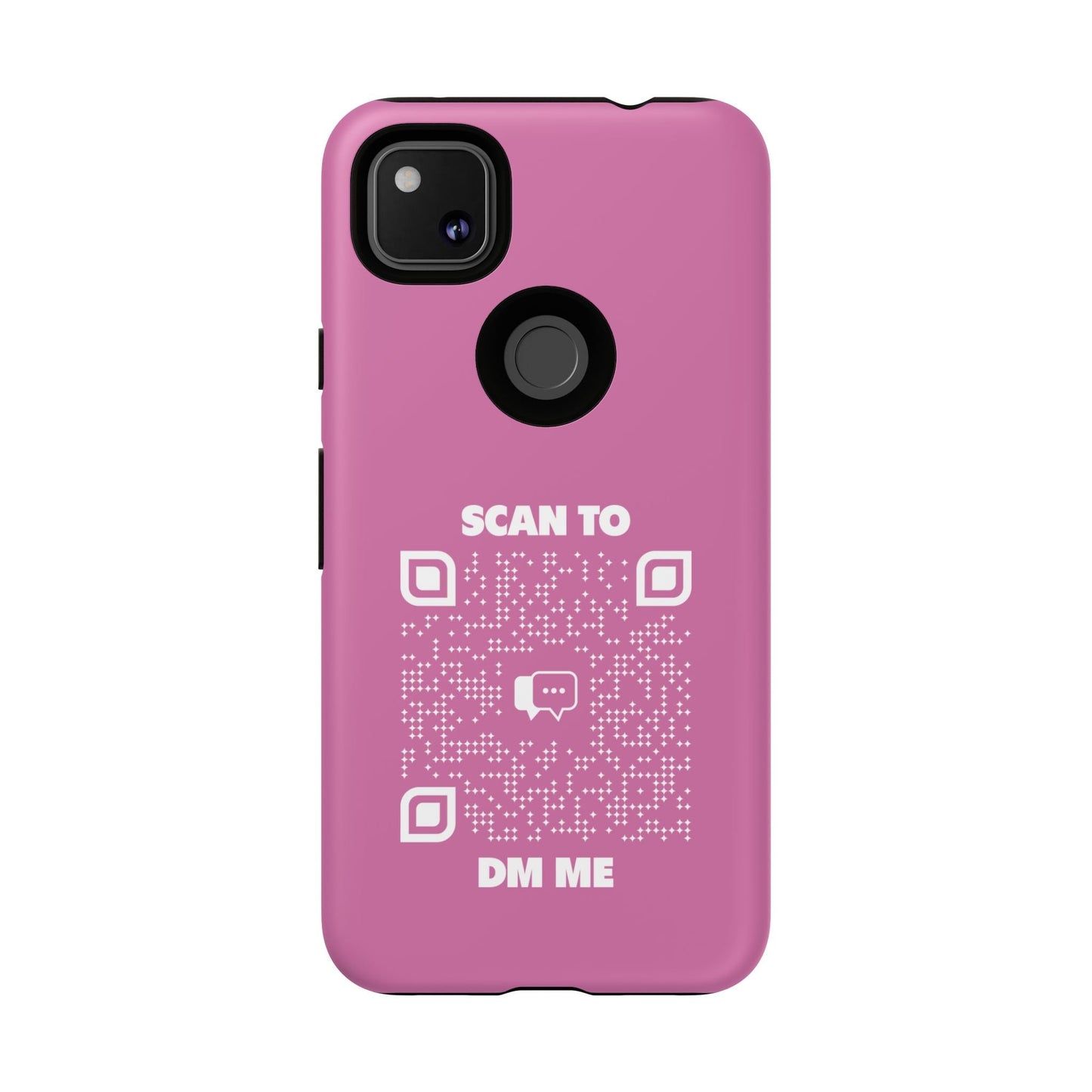 Dating – Tough Case – Pink – Scan to DM Me - QR NATION