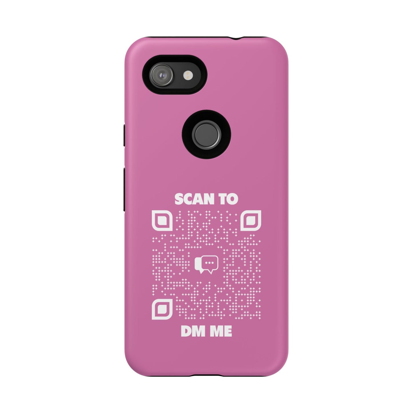 Dating – Tough Case – Pink – Scan to DM Me - QR NATION