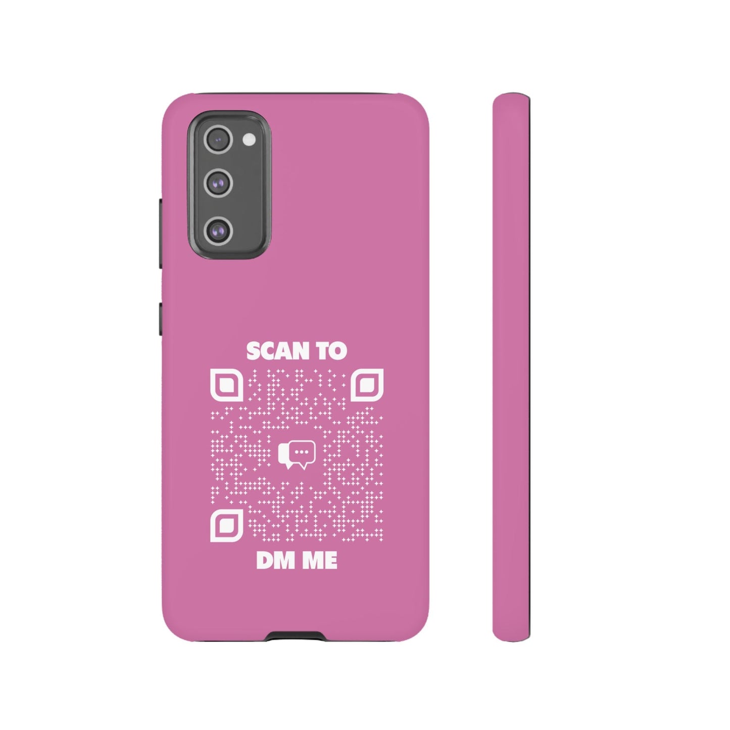 Dating – Tough Case – Pink – Scan to DM Me - QR NATION