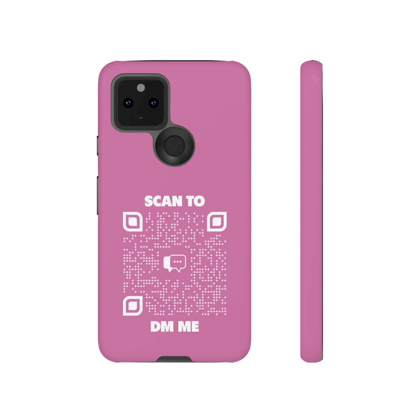 Dating – Tough Case – Pink – Scan to DM Me - QR NATION