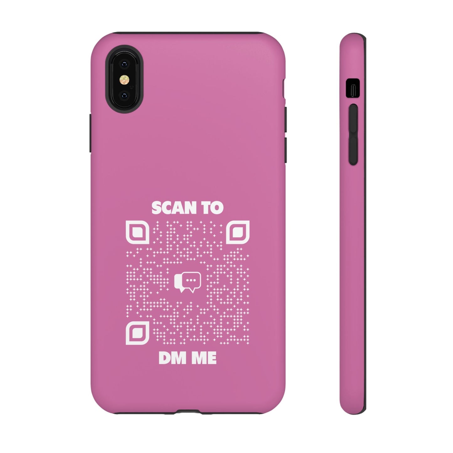 Dating – Tough Case – Pink – Scan to DM Me - QR NATION