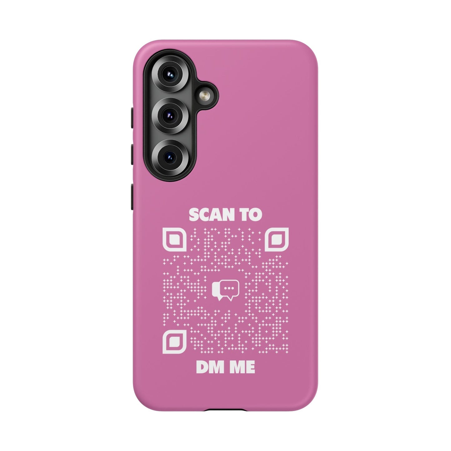 Dating – Tough Case – Pink – Scan to DM Me - QR NATION