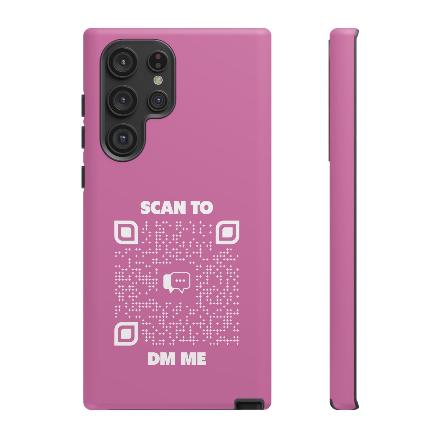 Dating – Tough Case – Pink – Scan to DM Me - QR NATION