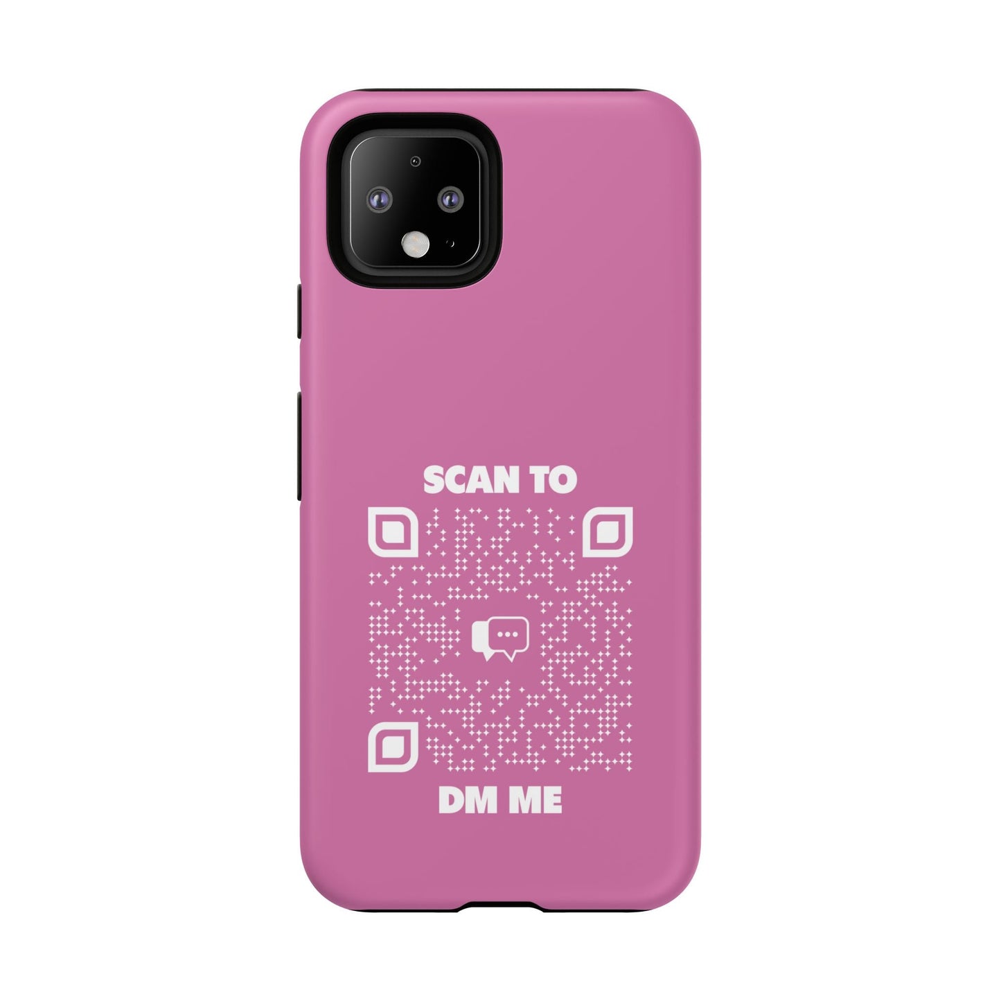 Dating – Tough Case – Pink – Scan to DM Me - QR NATION