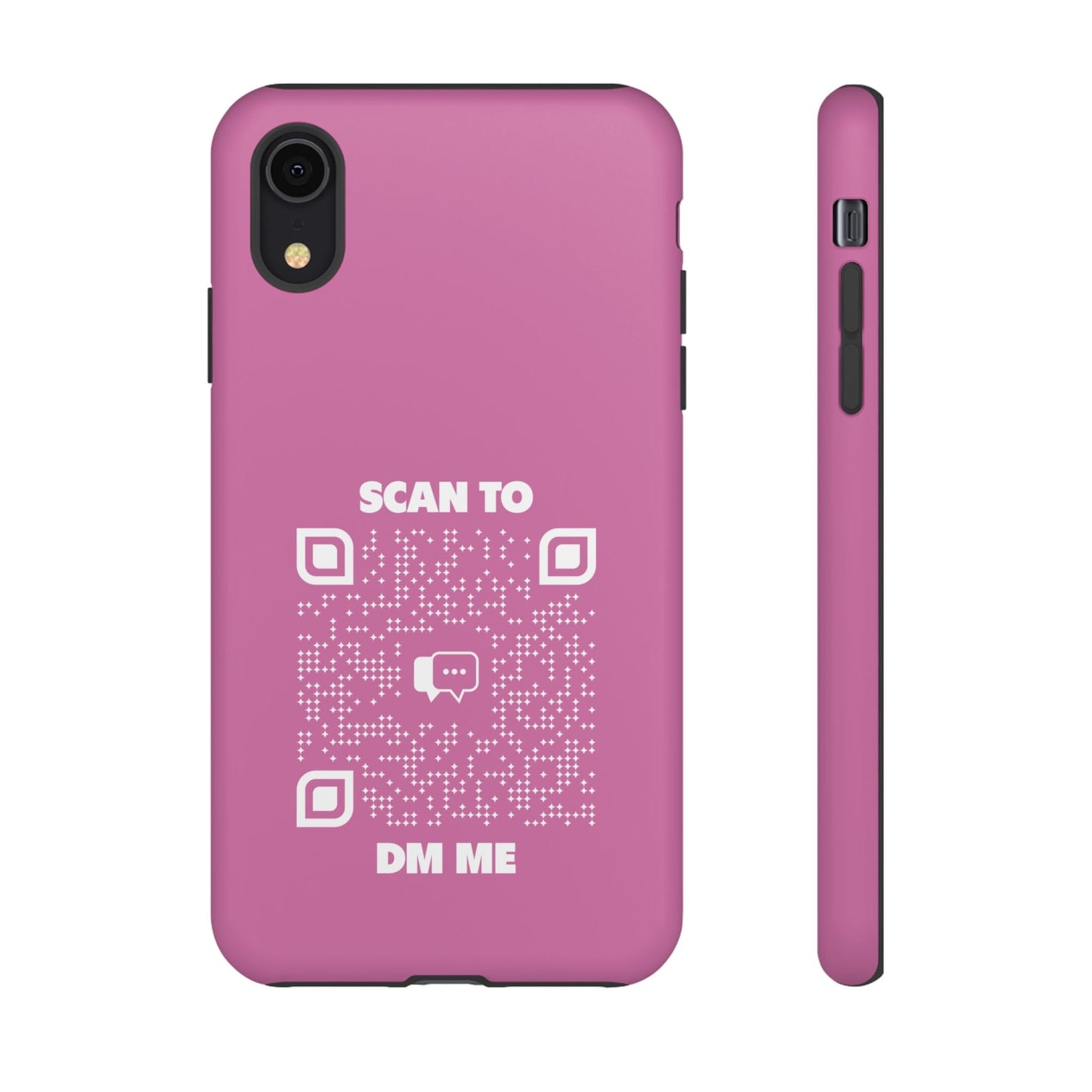 Dating – Tough Case – Pink – Scan to DM Me - QR NATION
