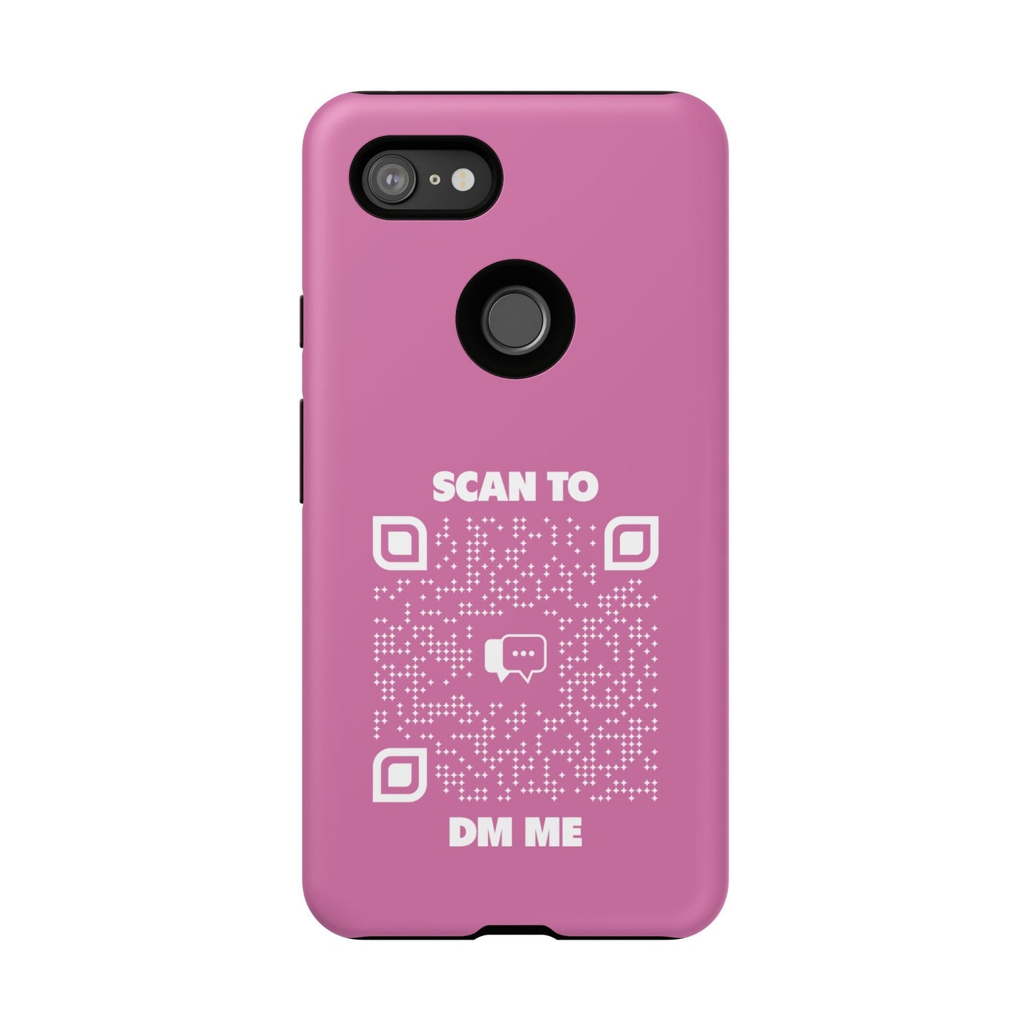 Dating – Tough Case – Pink – Scan to DM Me - QR NATION