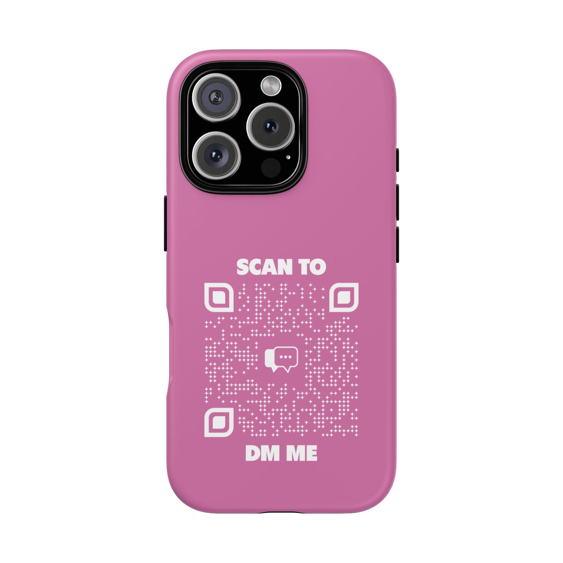 Dating – Tough Case – Pink – Scan to DM Me - QR NATION