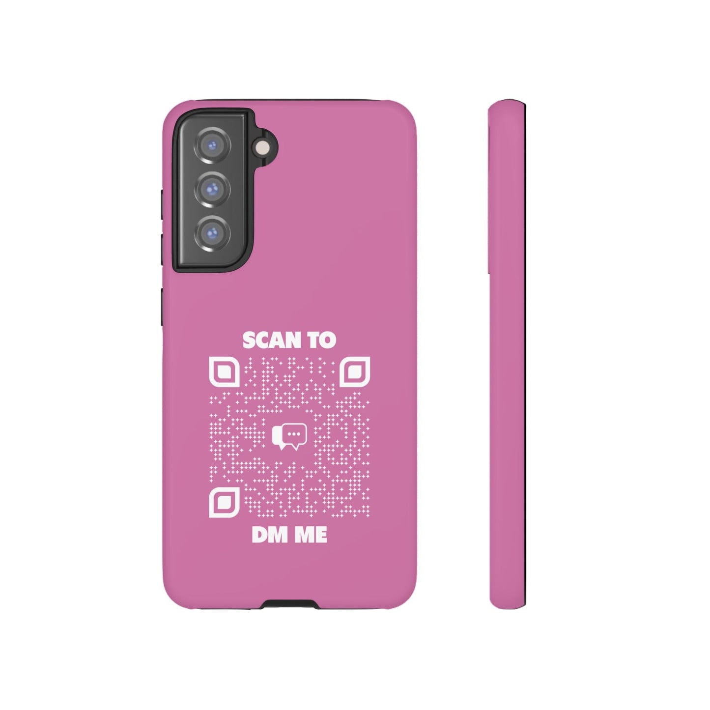 Dating – Tough Case – Pink – Scan to DM Me - QR NATION