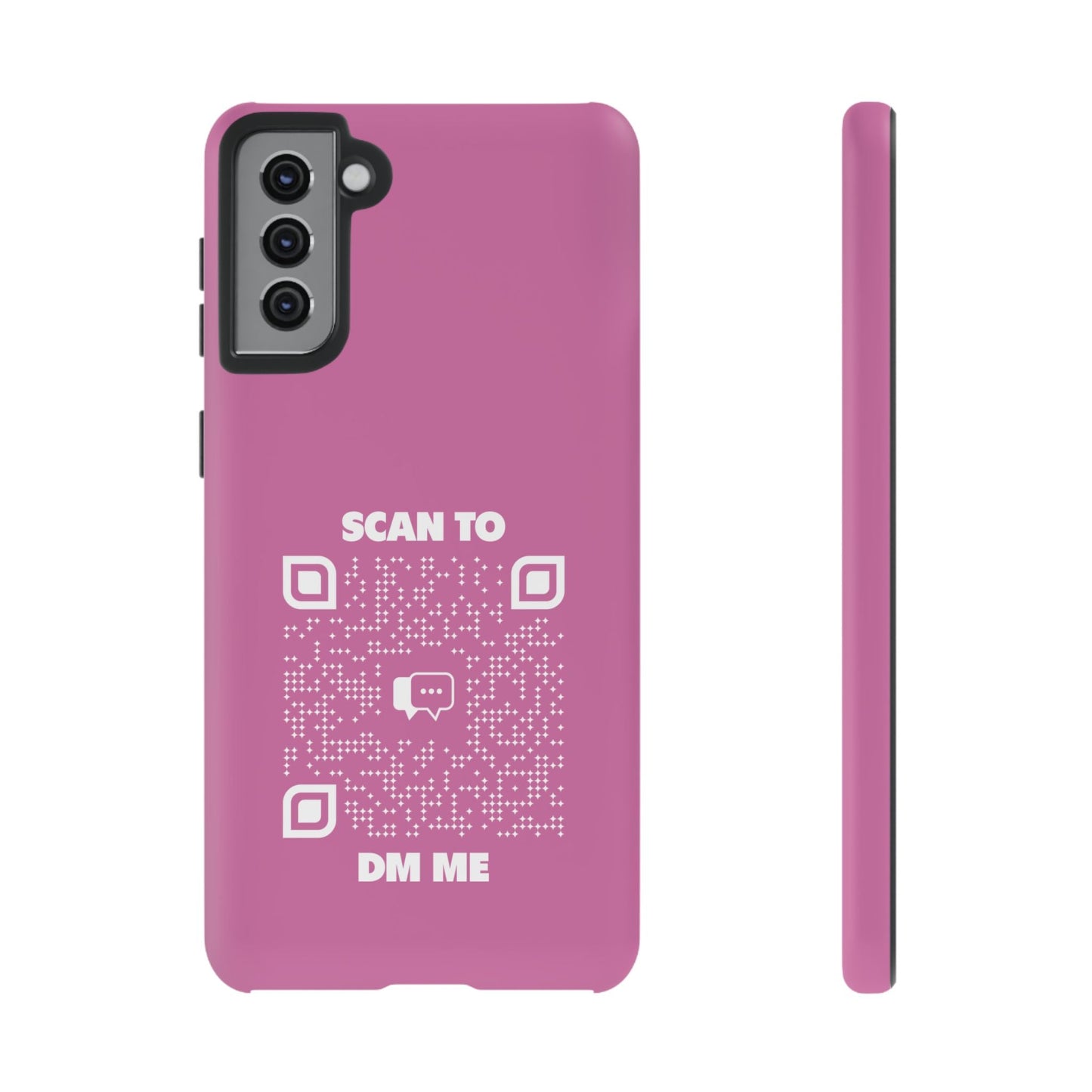 Dating – Tough Case – Pink – Scan to DM Me - QR NATION