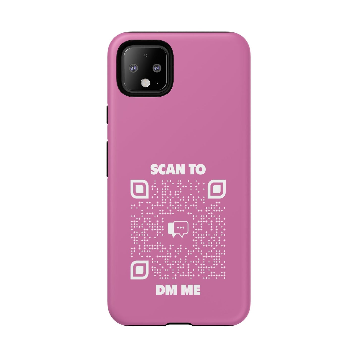 Dating – Tough Case – Pink – Scan to DM Me - QR NATION