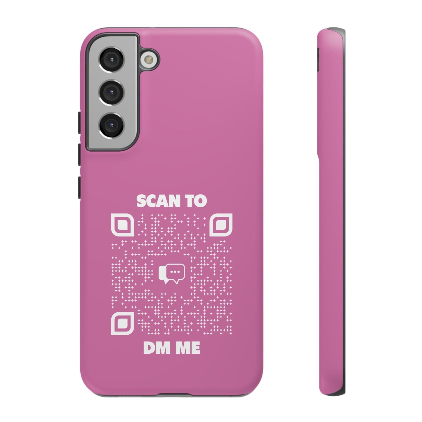 Dating – Tough Case – Pink – Scan to DM Me - QR NATION