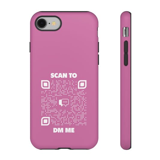 Dating – Tough Case – Pink – Scan to DM Me - QR NATION